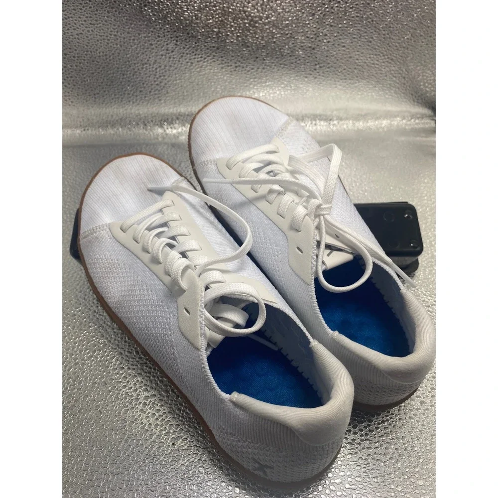 Flux Footwear Adapt Barefoot Training Shoes White Gum Sole Mens 6 Womens 7